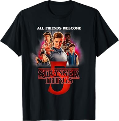 Stranger Things Season Five Poster Camiseta